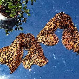 Cheetah Print Hair Scarf